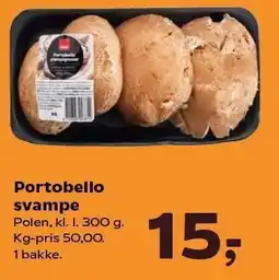 Portobello svampe