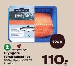Kvickly Glyngøre fersk laksefilet tilbud