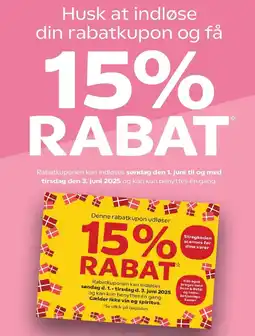 Husk at indløse din rabatkupon og få 15% RABAT