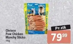 Fakta Tyskland Chrisco Paw Chicken Munchy Sticks tilbud
