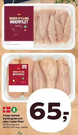 Kvickly Coop dansk kyllingebryst eller tilbud