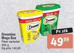 Fakta Tyskland Dreamies Mega Box tilbud