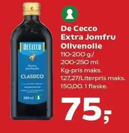De Cecco Extra Jomfru Olivenolie