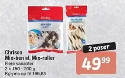 Fakta Tyskland Chrisco Mix-ben el. Mix ruller tilbud