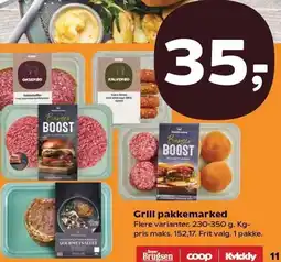 Kvickly Grill pakkemarked tilbud
