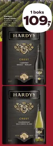 Kvickly Hardys Crest i boks tilbud