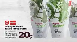 Kvickly Økologiske store danske krydderurter tilbud