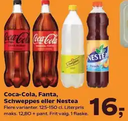 Coca-Cola, Fanta, Schweppes eller Nestea