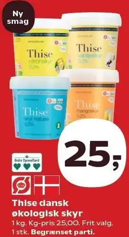 Kvickly Thise dansk økologisk skyr tilbud