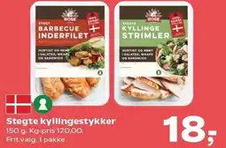Kvickly Stegte kyllingestykker tilbud