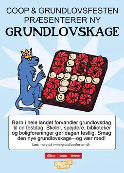 Kvickly COOP & GRUNDLOVSFESTEN PRÆSENTERER NY GRUNDLOVSKAGE tilbud