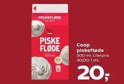 Kvickly Coop piskefløde tilbud
