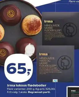 Kvickly Irma luksus flødeboller tilbud