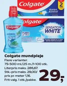 Kvickly Colgate mundpleje tilbud