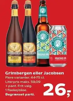 Kvickly Grimbergen eller Jacobsen tilbud