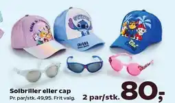 Kvickly Solbriller eller cap tilbud