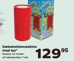 Kvickly Sæbeboblemaskine med lys tilbud