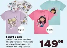 Kvickly T-shirt 2-pak tilbud