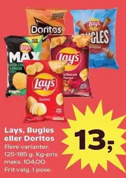Kvickly Lays, Bugles eller Doritos tilbud