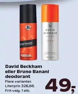 David Beckham eller Bruno Banani deodorant