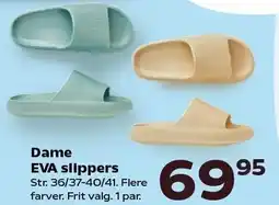 Kvickly Dame EVA slippers tilbud