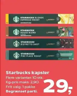 Kvickly Starbucks kapsler tilbud