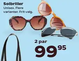 Kvickly Solbriller - 2 par tilbud