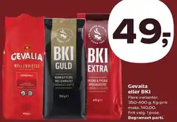 Kvickly Gevalia eller BKI tilbud