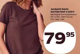 Kvickly Jackpot basis kortærmet t-shirt tilbud