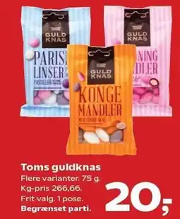 Kvickly Toms guldknas tilbud