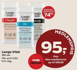 Kvickly Longo Vital tilbud