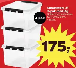 Smartstore 31 3-pak med låg
