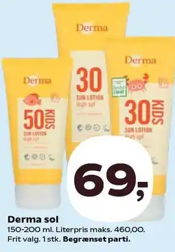 Kvickly Derma sol tilbud