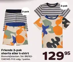 Kvickly Friends 2-pak shorts eller t-shirt tilbud