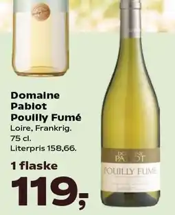 Kvickly Domaine Pablot Pouilly Fumé tilbud