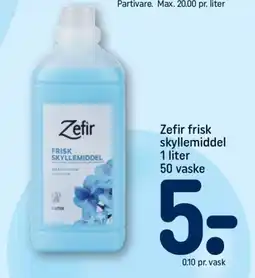 REMA 1000 ZEFIR frisk skyllemiddel tilbud