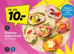 Bilka Fredags- smørrebrød tilbud