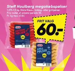 Bilka STEFF HOULBERG megakøbspølser tilbud