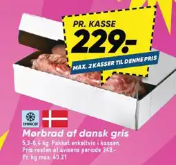 Bilka Mørbrad af dansk gris tilbud