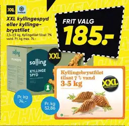 Bilka XXL kyllingespyd eller kyllinge- brystfilet tilbud