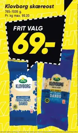 Bilka ARLA Klovborg skæreost tilbud