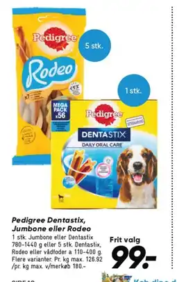 PEDIGREE Dentastix, Jumbone eller Rodeo