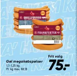 Bilka Gol megakøbspølser tilbud