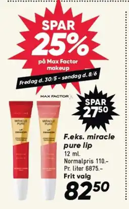 Bilka F.eks. miracle pure lip tilbud
