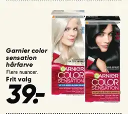 Bilka GARNIER color sensation hårfarve tilbud