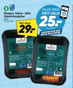 Bilka Skagen lakse- eller fiskefrikadeller tilbud