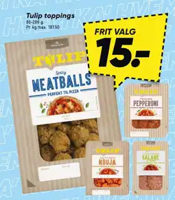 Bilka TULIP toppings tilbud