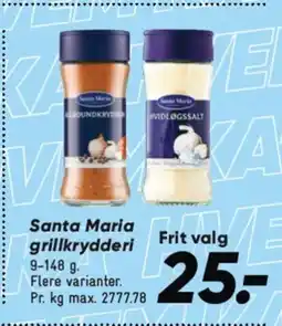 Bilka SANTA MARIA grillkrydderi tilbud