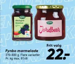 Bilka FYNBO marmelade tilbud