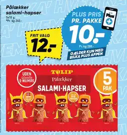 Bilka Pålækker salami-hapser tilbud